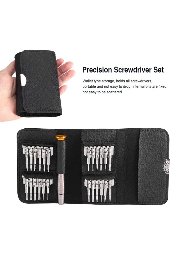 Depolife Mini Hassas Tornavida Seti Cep Telefonu notebook saat saatçi Torx Altıgen Yıldız Saatci tamir seti ürün görseli 1