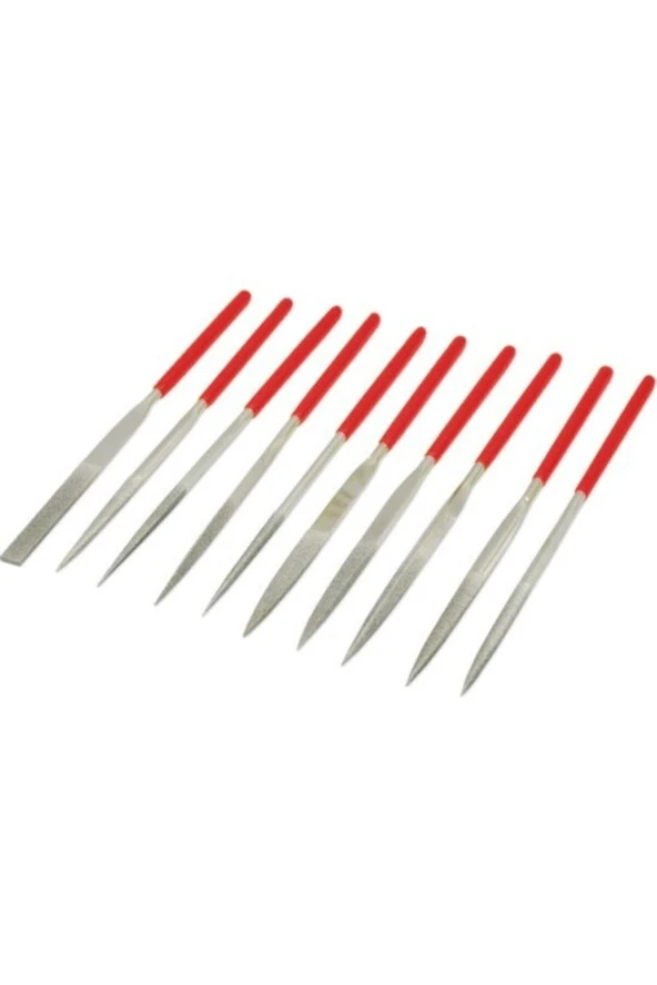 GFB 10'lu Elmas Saatçi Eğe Seti 140x50x3 Mm ürün görseli 1