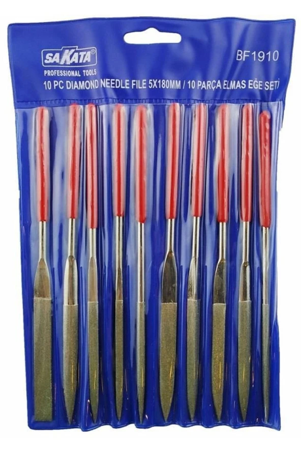 Elmas Eğe Takımı 10 Parça 3x140 Mm 19103 - Adm-krl ürün görseli 1