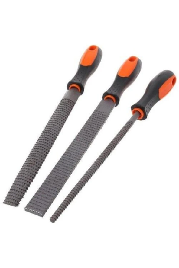 3'lü Ahşap Ve Plastik Için Törpü Ve Eğeleme Seti 30cm ürün görseli 1