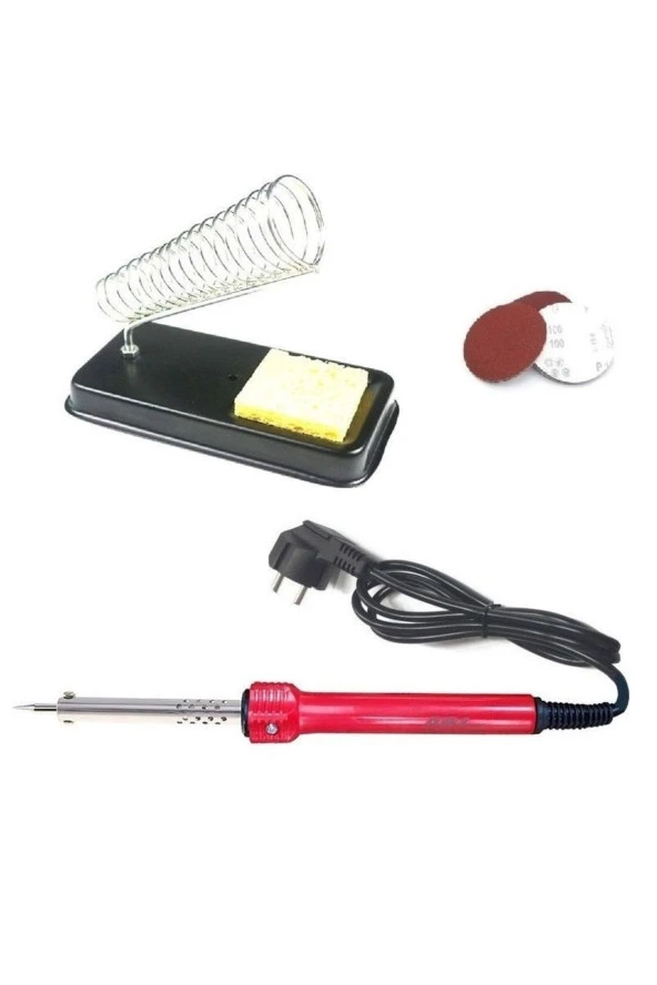 Depolife 40 Watt Profesional Kalem Havya Lehim Pompası Sehpası Lehim Pastası Elektronikçi Takım Seti ürün görseli 1