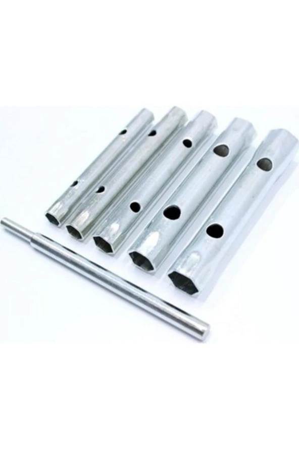 6 Parça Çift Taraftan Sıkmalı 8mm-17mm Boru-buji, Lokma Kovan Anahtar Set ürün görseli 1