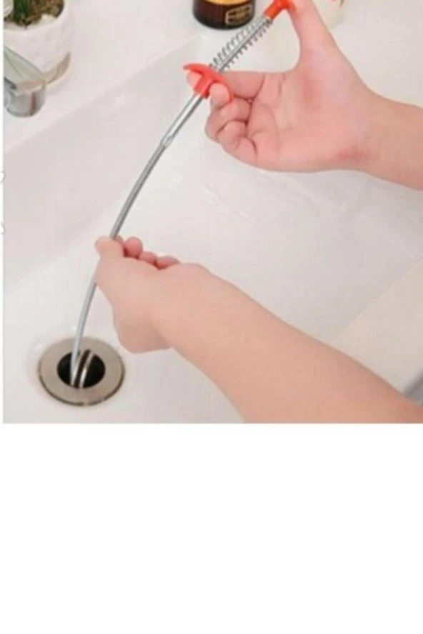 Kıskaç Tıkalı Lavabo Ve Gider Borusu Açma Aparatı Yaylı Esnek Lavabo Açıcı ürün görseli 1