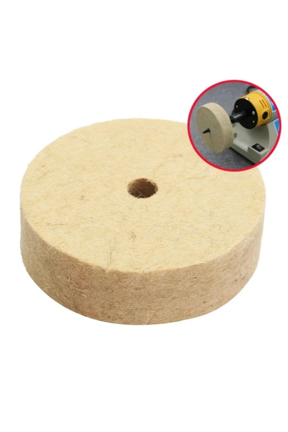 100mm Mücevher Metal Altın Gümüş Parlatma Polisaj Yün Keçe Seramik Mermer Plastik Bakalit ürün görseli 1