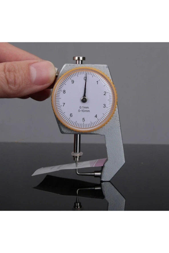 Depolife Kadranlı Sert Malzeme Kalınlık Ölçer Kumpas Gümüş Metal Saç Diş Ölçüm Kompratör Micrometre ürün görseli 1