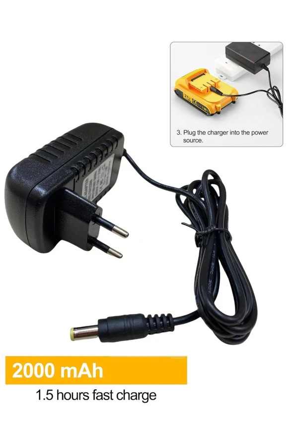 Depolife Şarjlı Matkap Için Şarj Adaptörü 24v 20v 18v 16.8v 14v Ve 12 Volt Li-on Pil Şarj Üniversal ürün görseli 1