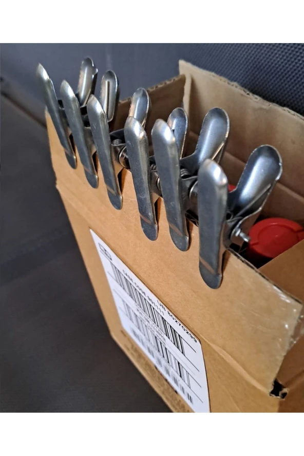 Depolife metal Manndal klips 6 adet çok amaçlı yaylı kıskaç ürün görseli 1