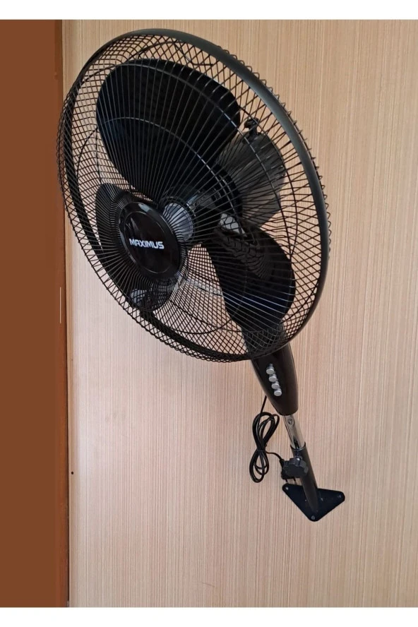 Depolife Duvar vantilatörü Hava Pervanesi Döner Kafa Duvar Montajlı hava fani 40CM (16") Siyah ürün görseli 1