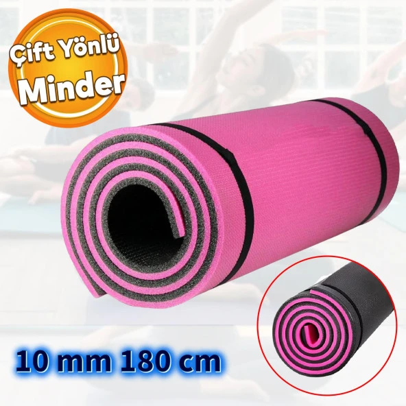 Plates Yoga Matı Pratik Minder Çift Yönlü Su Tutmaz Renkli 180x60 Spor Doğa Yürüyüşü Kamp Süngeri ürün görseli 1