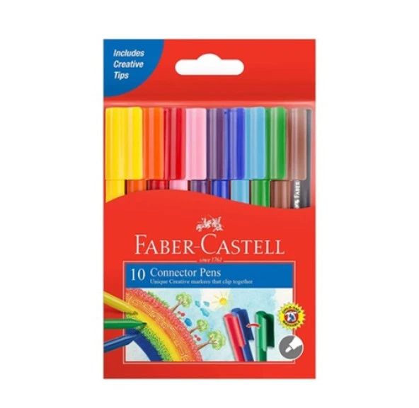 Faber Castell Eğlenceli Keçeli Kalem 10Lu ürün görseli 1