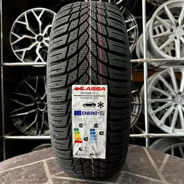 LASSA 195/55 R16 87H SNOWAYS 4 KIŞ LASTİĞİ(ÜRETİM YILI: 2024-25) ürün görseli 1