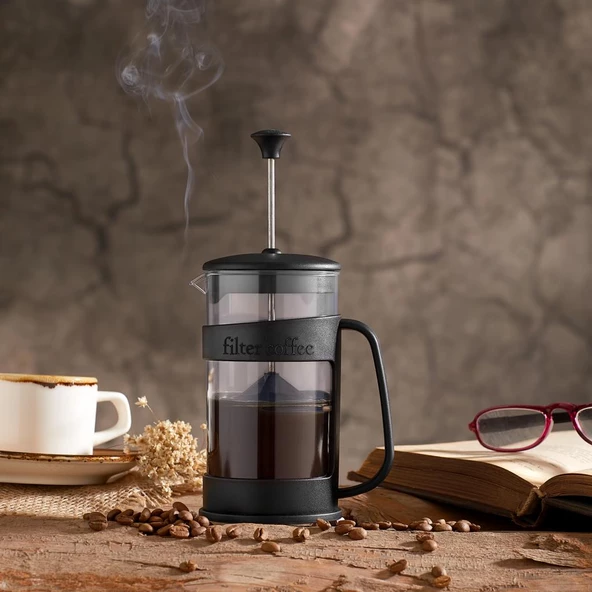 Mithra Life 400 ML Siyah Renk French Press MIT1089 ürün görseli 1
