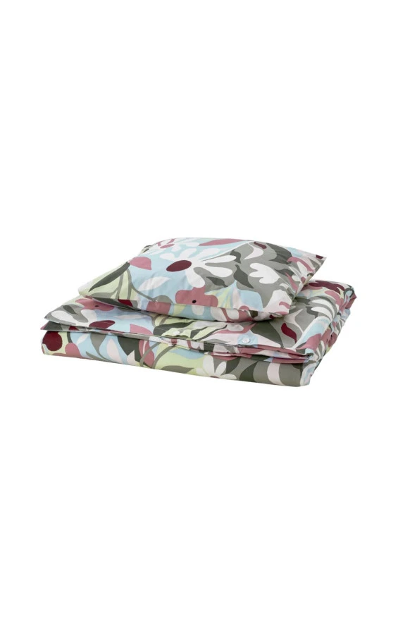 KORSKOVALL Tek Kişilik Nevresim Takımı 150x200cm Çok Renkli Pamuk-Viskon ürün görseli 1