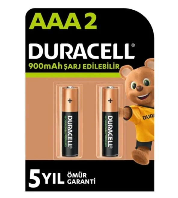 Duracell Şarj Edilebilir Pil AAA 900Mah ürün görseli 1