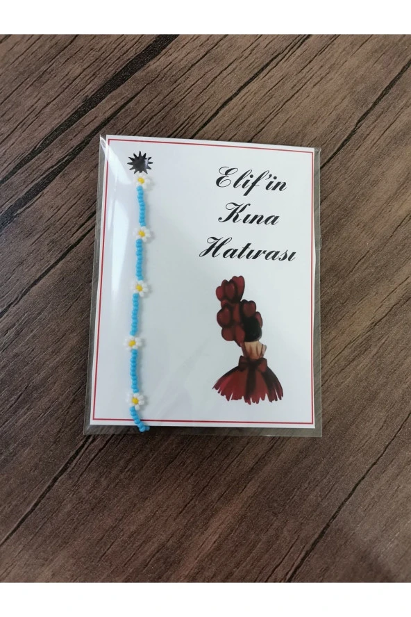 MİNİK ADIMLAR 20 Adet Kum Boncuk Papatya Bileklik ürün görseli 1