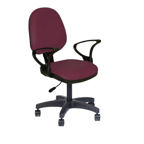 Türksit Kozmo Şef Çalışma Koltuğu Kumaş Bordo ürün görseli 1