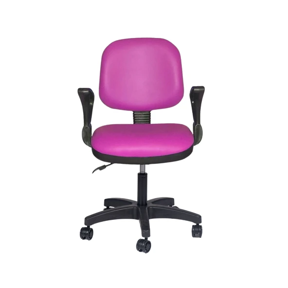 Türksit Kozmo Lux Kollu Çalışma Koltuğu Kumaş Pembe ürün görseli 1