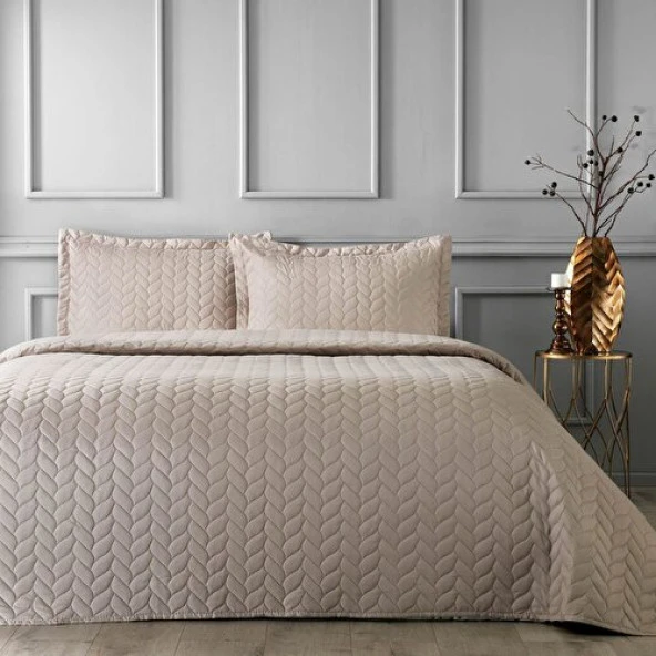 Taç Glory Camel Tek Kişilik Yatak Örtüsü Seti 180x250 Cm ürün görseli 1