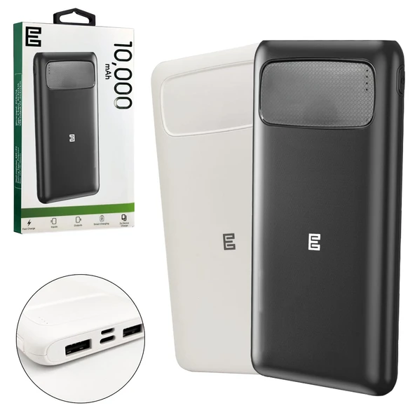 Powerbank 10000 Mah 2xusb Mıcro Type-C Girişli Escom P-27 ürün görseli 1