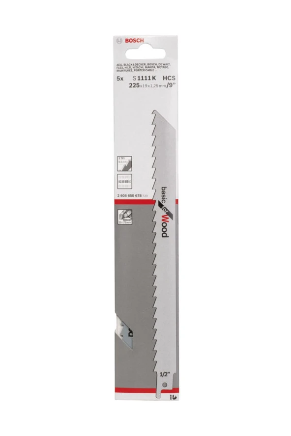 PANTER BIÇAĞI - S 1111 K BASİC FOR WOOD 5'Lİ - Resim 2