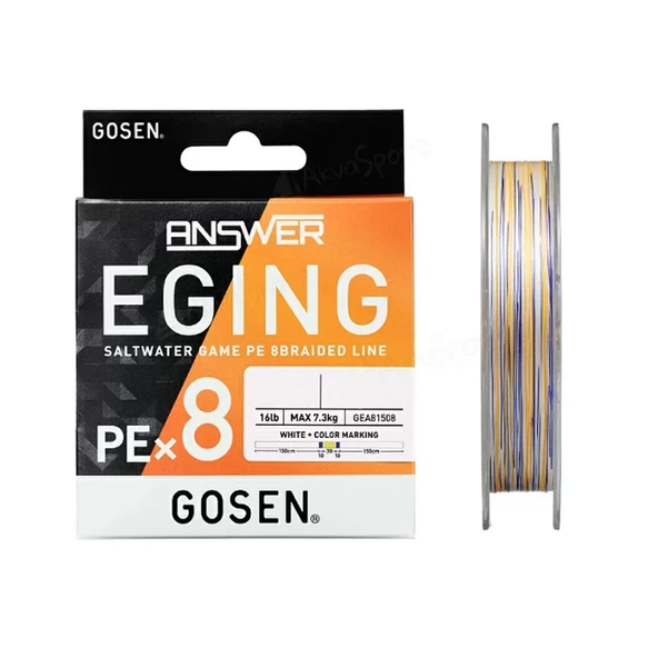Gosen Eging Answer 8B Multicolor 150m İp Misina ürün görseli 1