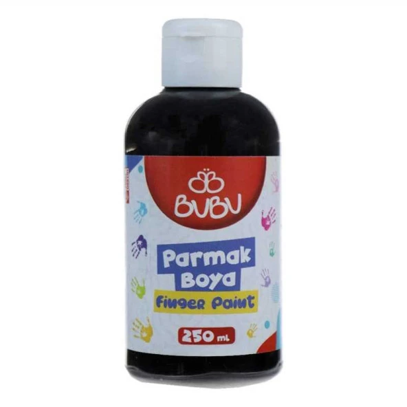 Bu-Bu Parmak Boya 250 Gr. - Siyah ürün görseli 1