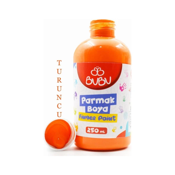 Bu-Bu Parmak Boya 250 Gr. - Turuncu ürün görseli 1