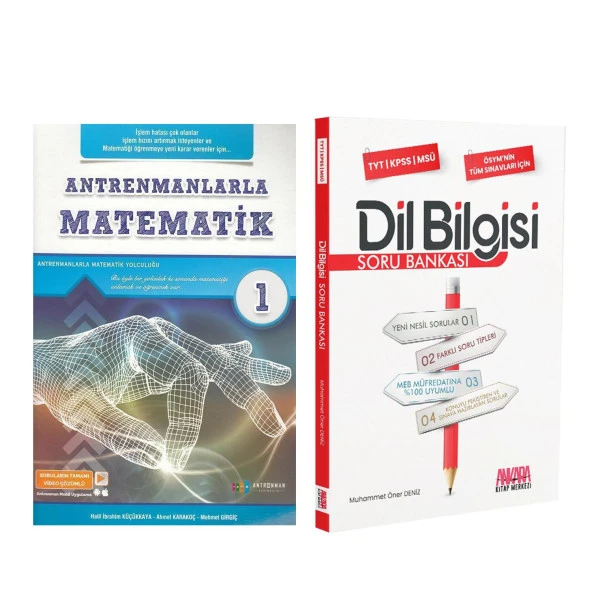 Antrenmanlarla Matematik 1 ve AKM Dil Bilgisi Soru Bankası Seti 2 Kitap ürün görseli 1