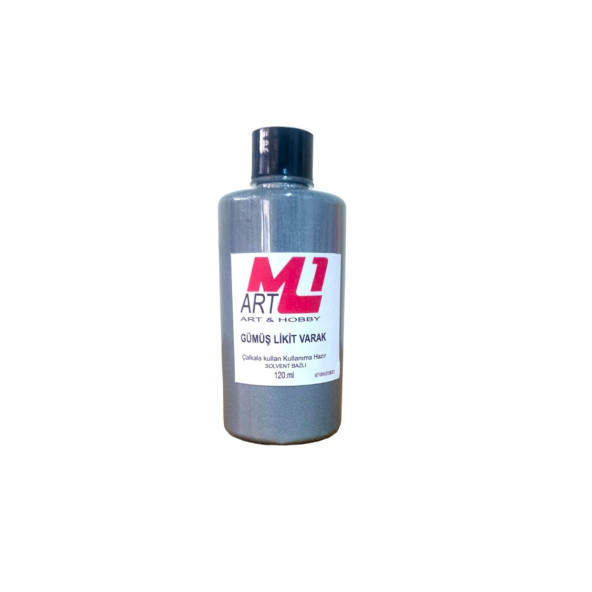 M1 ART GÜMÜŞ  Likit Varak 120.ml ürün görseli 1