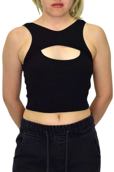 Kadın Pedli Crop 8134 BGL-ST03782 ürün görseli 1