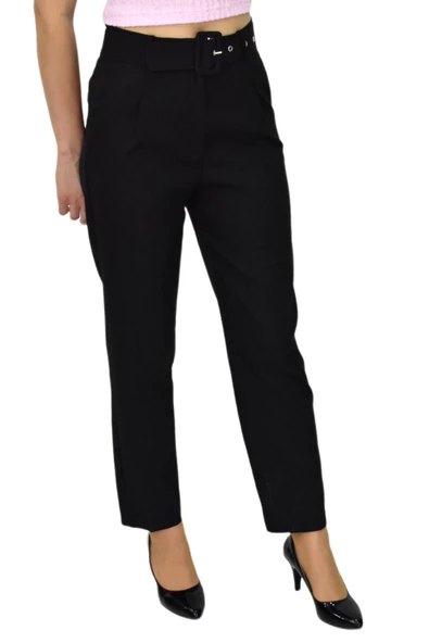 Kadın Kemerli Bilek Pantolon BGL-ST03690 ürün görseli 1