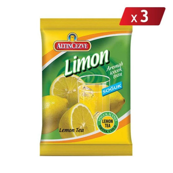 Altıncezve Limon Aromalı İçecek Tozu - Soğuk 450 G - 3LÜ PAKET ürün görseli 1