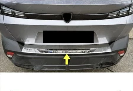 Peugeot 408 Krom Arka Tampon Üstü Koruma 2022> Paslanmaz Çelik ürün görseli 1