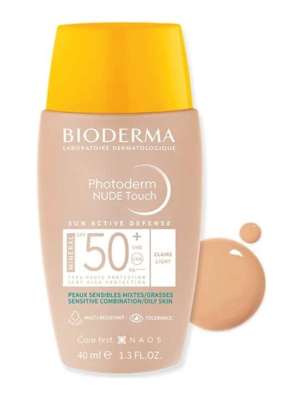 Bioderma Photoderm Nude Touch SPF50+ Light 40 ml ürün görseli 1