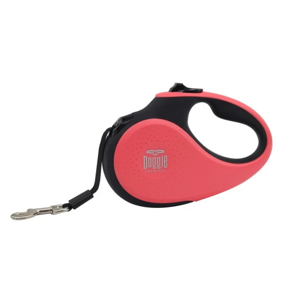 Doggie Otomatik Uzatma Tasması Soft Seri Pembe 25kg 5Metre ürün görseli 1