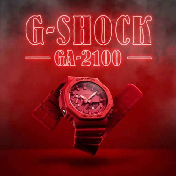 Casio GA-2100-4ADR Kol Saati - Resim 3
