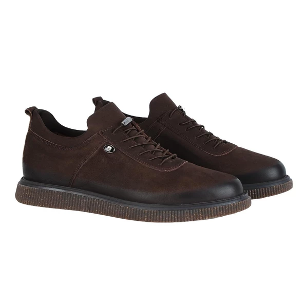 Pierre Cardin 61869 Vıp Exclus Kahve Nubuk Deri Erkek Casual Ayakkabı ürün görseli 1