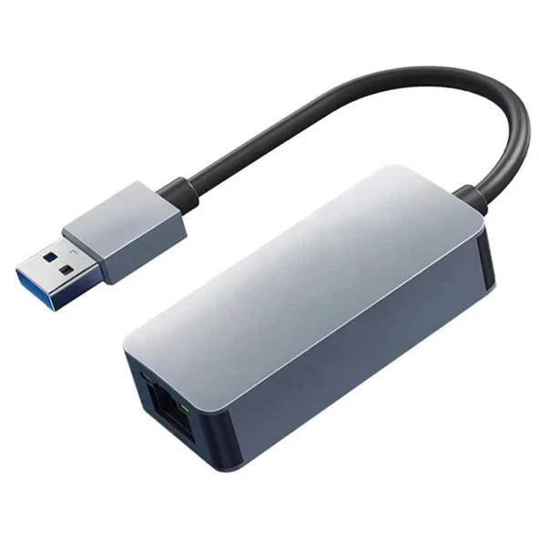 PrimeX PX-4743 USB To Gigabit Ethernet, USB3.0 to RJ45 10/100/1000/2500Mbps Gigabit İnternet Çevirici, USB to Ethernet Dönüştürücü Adaptör ürün görseli 1