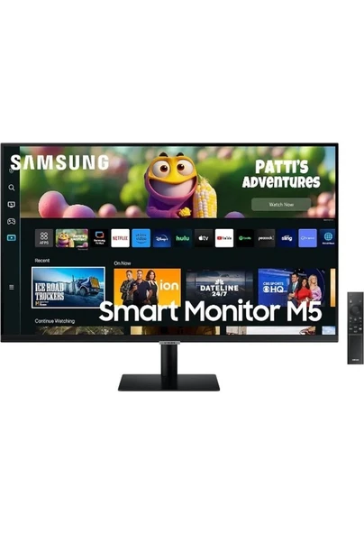 Samsung M5 27" Wi-Fi Bağlantı Akıllı Tv-Monitör 4ms 60hz 1920 x 1080 Monitör Tv ürün görseli 1