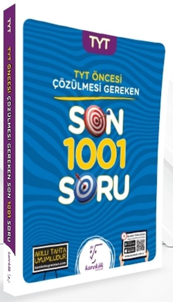 TYT den Önce Çözülmesi Gereken Son 1001 Soru Karekök Yayınları ürün görseli 1