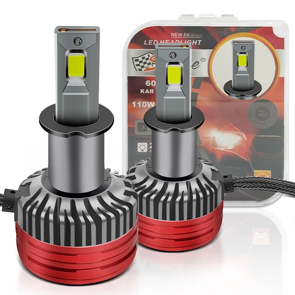 Led far ampulü canbus 110W 22000LM H3 12V / LAAM924 ürün görseli 1