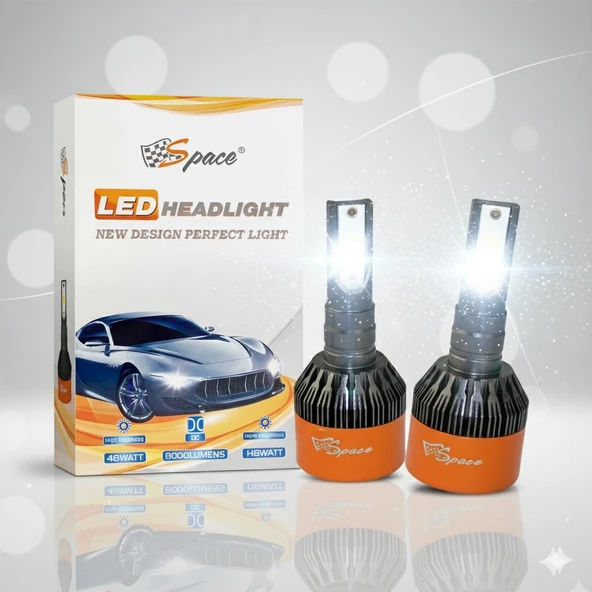 Space 12V 8000LM Beyaz H27 Led Far Ampulü (48W) ürün görseli 1