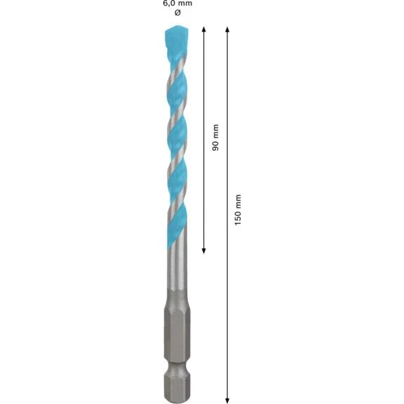 Bosch Hex-9 Multi Beton Matkap Ucu   6x100mm ürün görseli 1