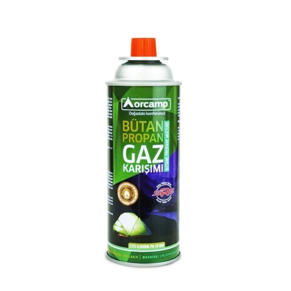 Orcamp KTS-227 Valfli Gaz Ocak Kartuşu 227gr ürün görseli 1