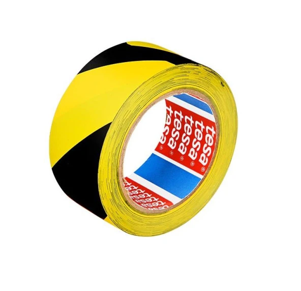 Tesa 60760 Yer İşaretleme Bantı 50mmx33mt Sarı Siyah ürün görseli 1