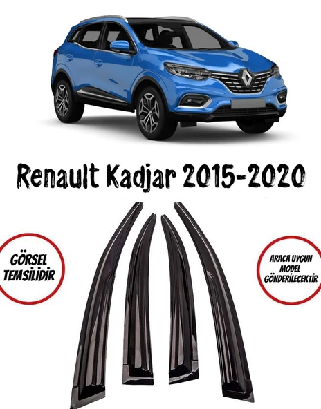 Renault Kadjar 2015-2020 Arası Cam Rüzgarlığı ürün görseli 1