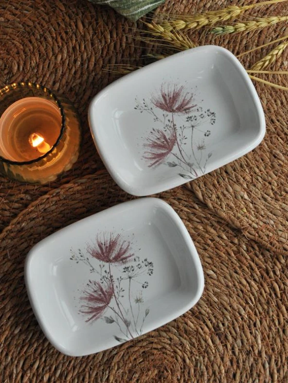 M'art Home Akdeniz 2 li Mini Sunum Tabağı 10x14 cm ürün görseli 1
