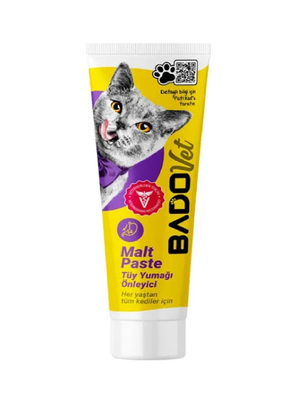 BADO KEDİ MALT PASTE BESİN TAKVİYE TÜP 100 GR ürün görseli 1