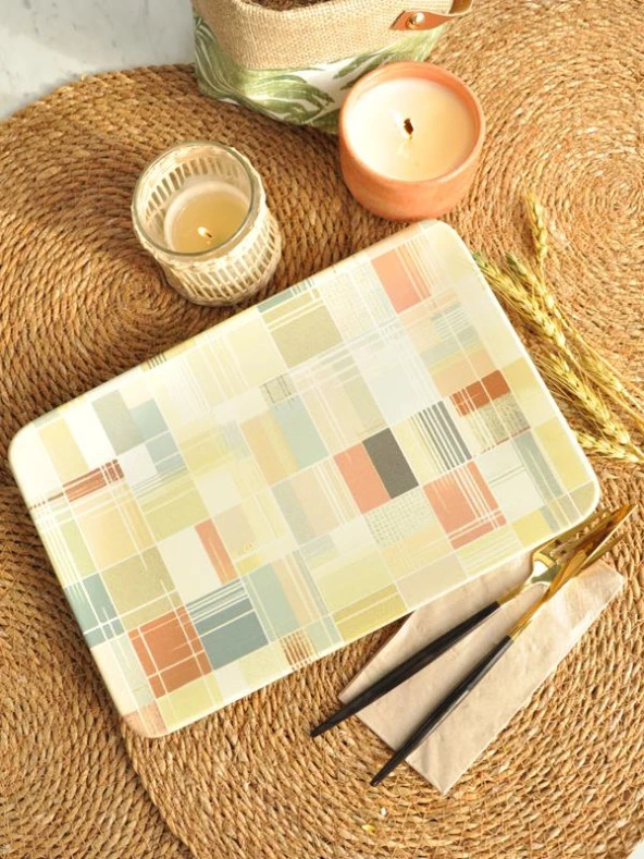 Dekor Dijital Mix  Servis Tabağı 21x32 ürün görseli 1