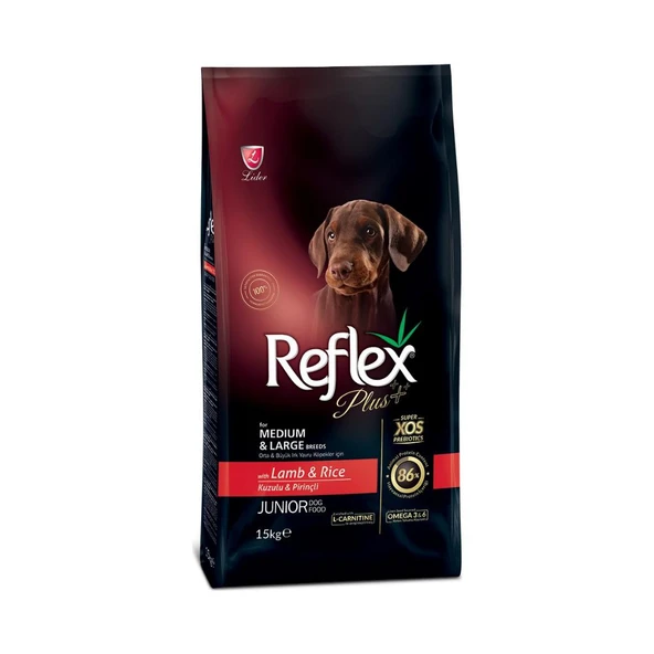 Reflex Plus Kuzulu Pirinçli Yavru Köpek Maması 15 Kg ürün görseli 1